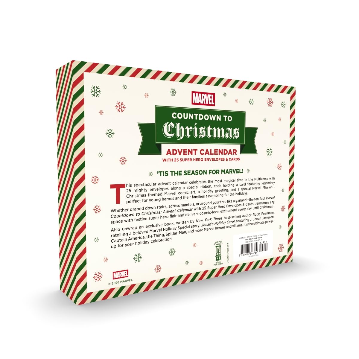 Marvel Countdown to Christmas: Advent Calendar with 25 Super-Hero Envelopes & Cards