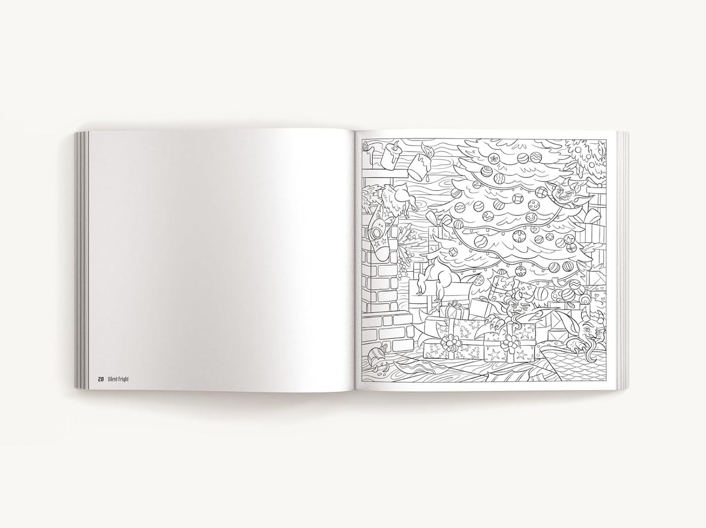 Silent Fright: A Very Merry Scary Christmas Coloring Book
