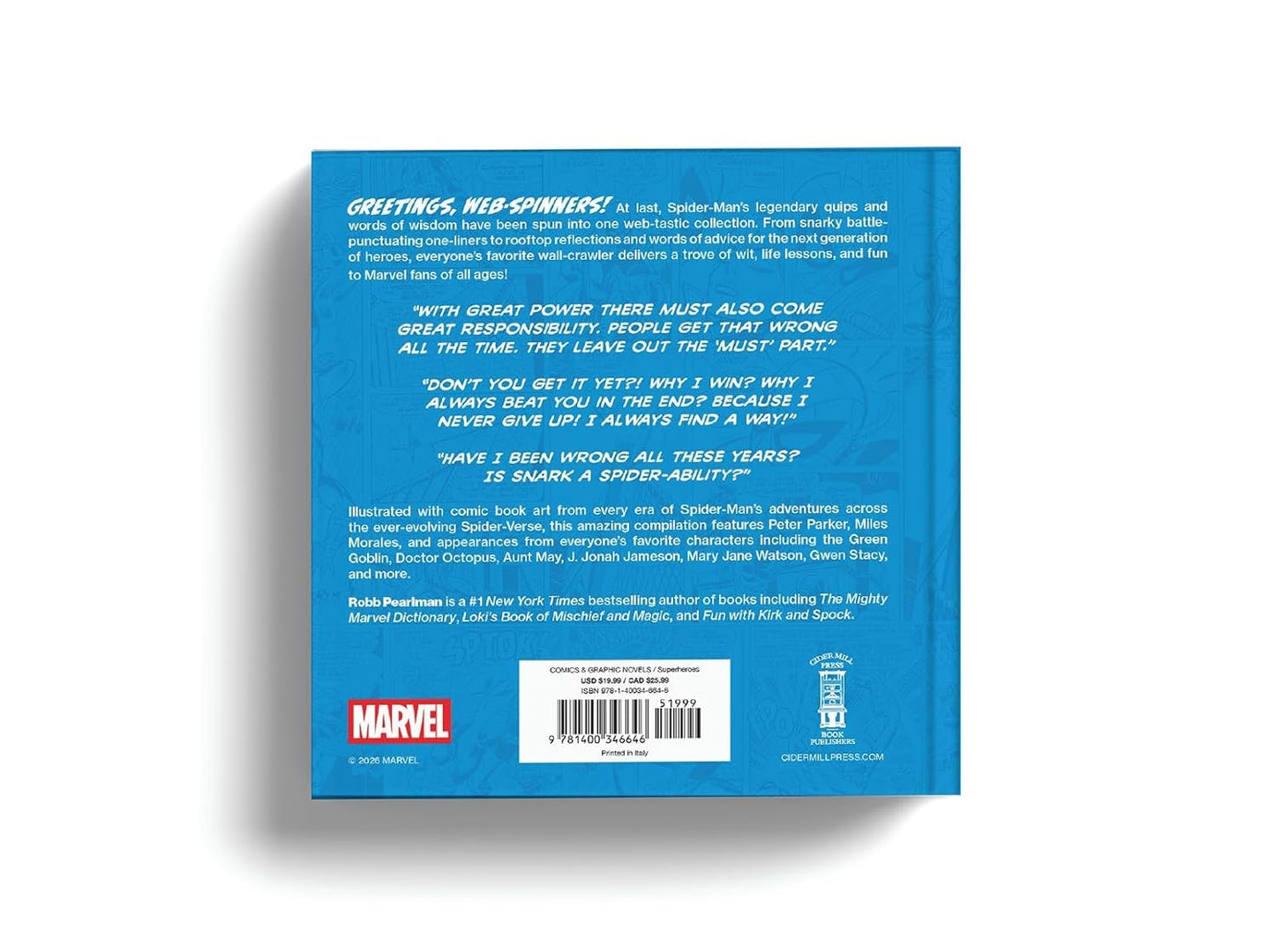 The Wit & Wisdom of Spider-Man: Quotes & Life Lessons from Your Favorite Superhero