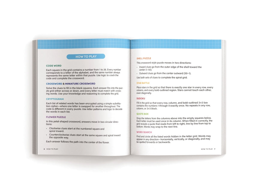 Brain Boost: 365 Brain Games for Adults: Crosswords, Word Searches, Logic Puzzles, Sudoku, and More
