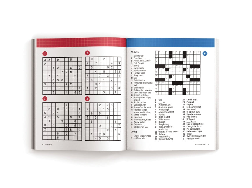 Brain Boost: 365 Brain Games for Adults: Crosswords, Word Searches, Logic Puzzles, Sudoku, and More