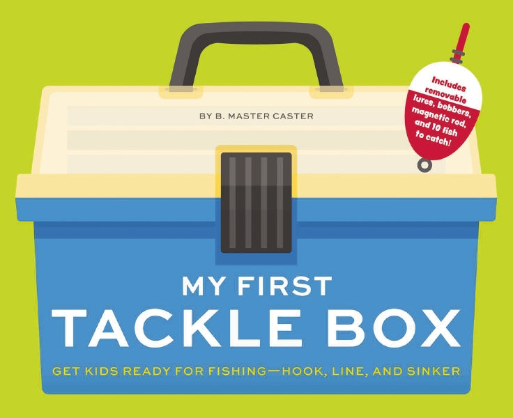 child's fishing tackle box My First Tackle Box (With Fishing Rod, Lures, Hooks, Line, and More!):