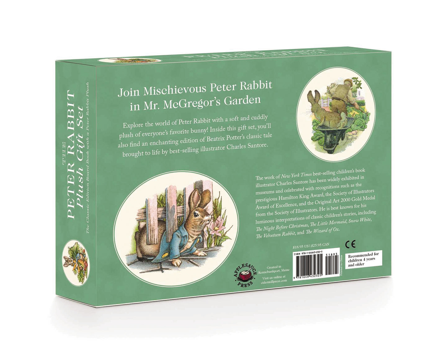 The Peter Rabbit Plush Gift Set (The Revised Edition): Includes the Classic Edition Board Book + Plush Stuffed Animal Toy Rabbit Gift Set