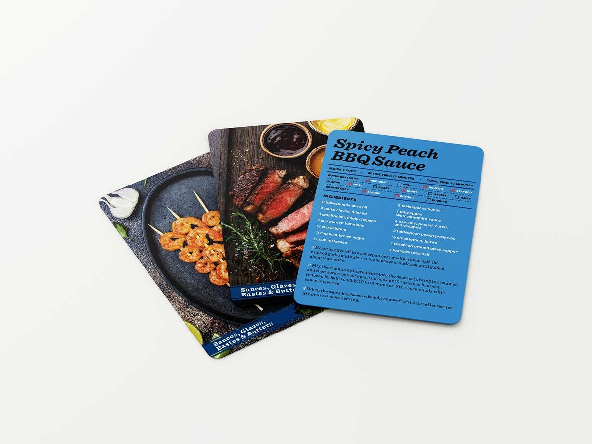 Rubs Recipe Cards: 60 Delicious Marinades, Sauces, Seasonings, Glazes & Bastes