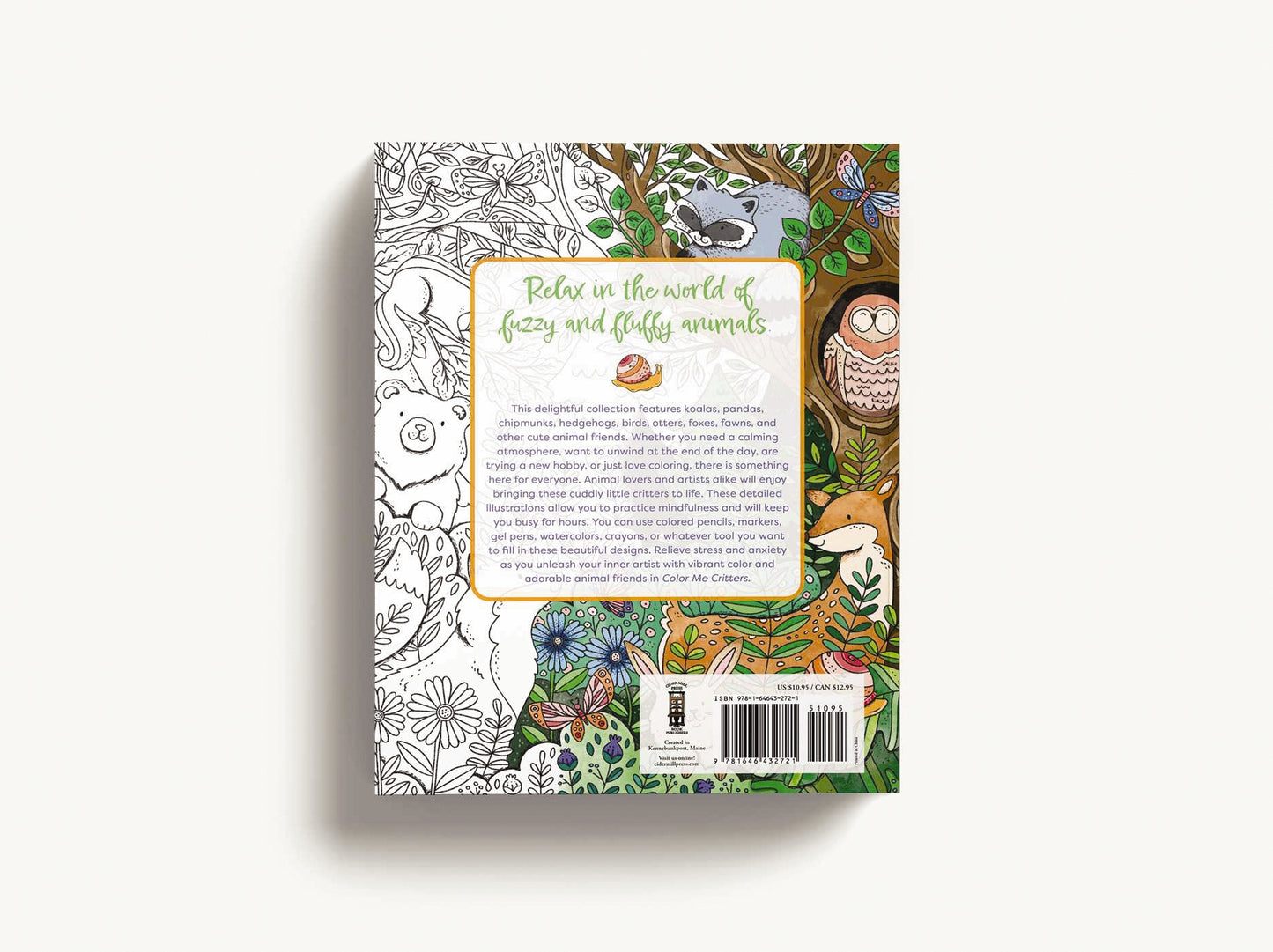 Color Me Critters: An Adorable Adult Coloring Book