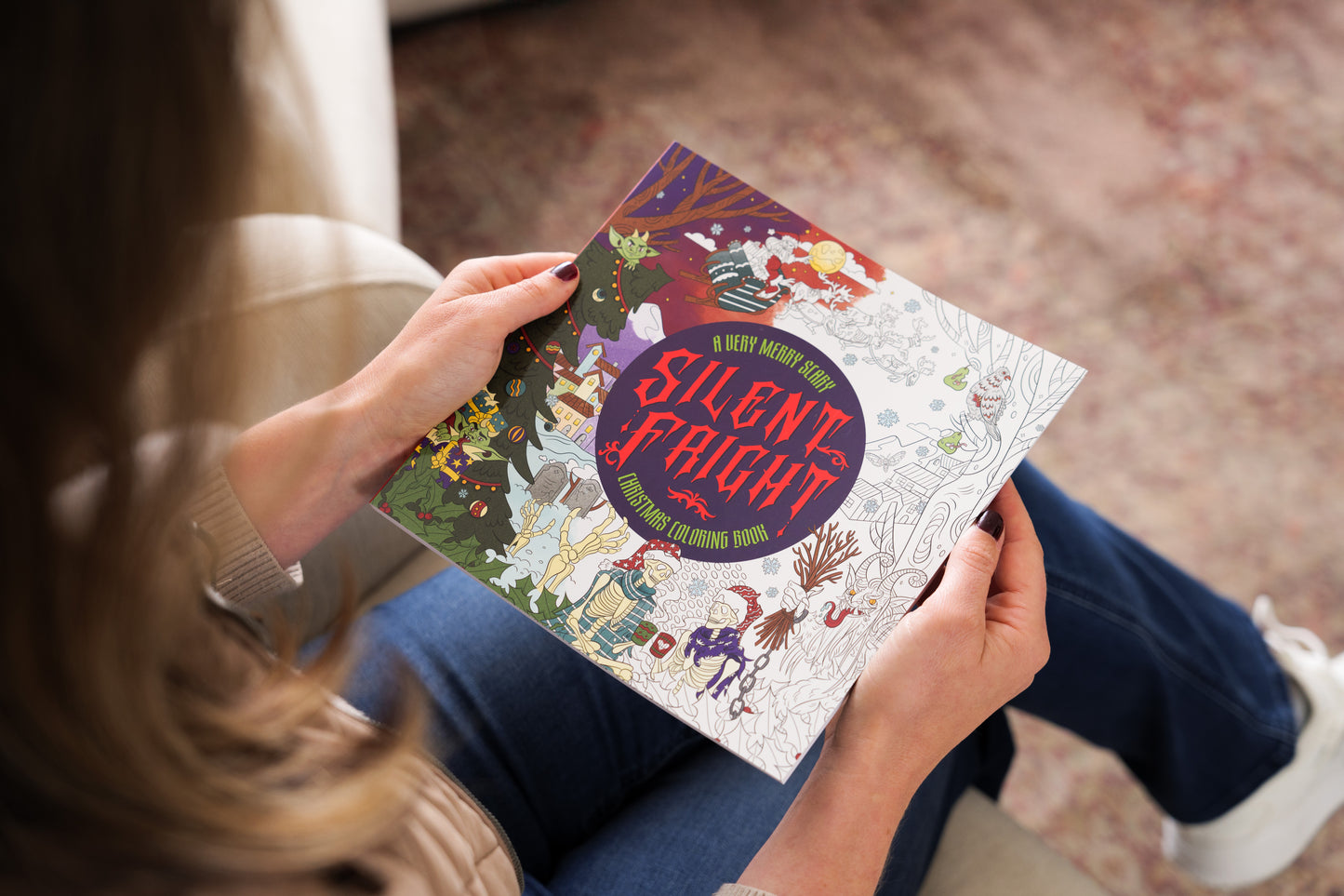 Silent Fright: A Very Merry Scary Christmas Coloring Book