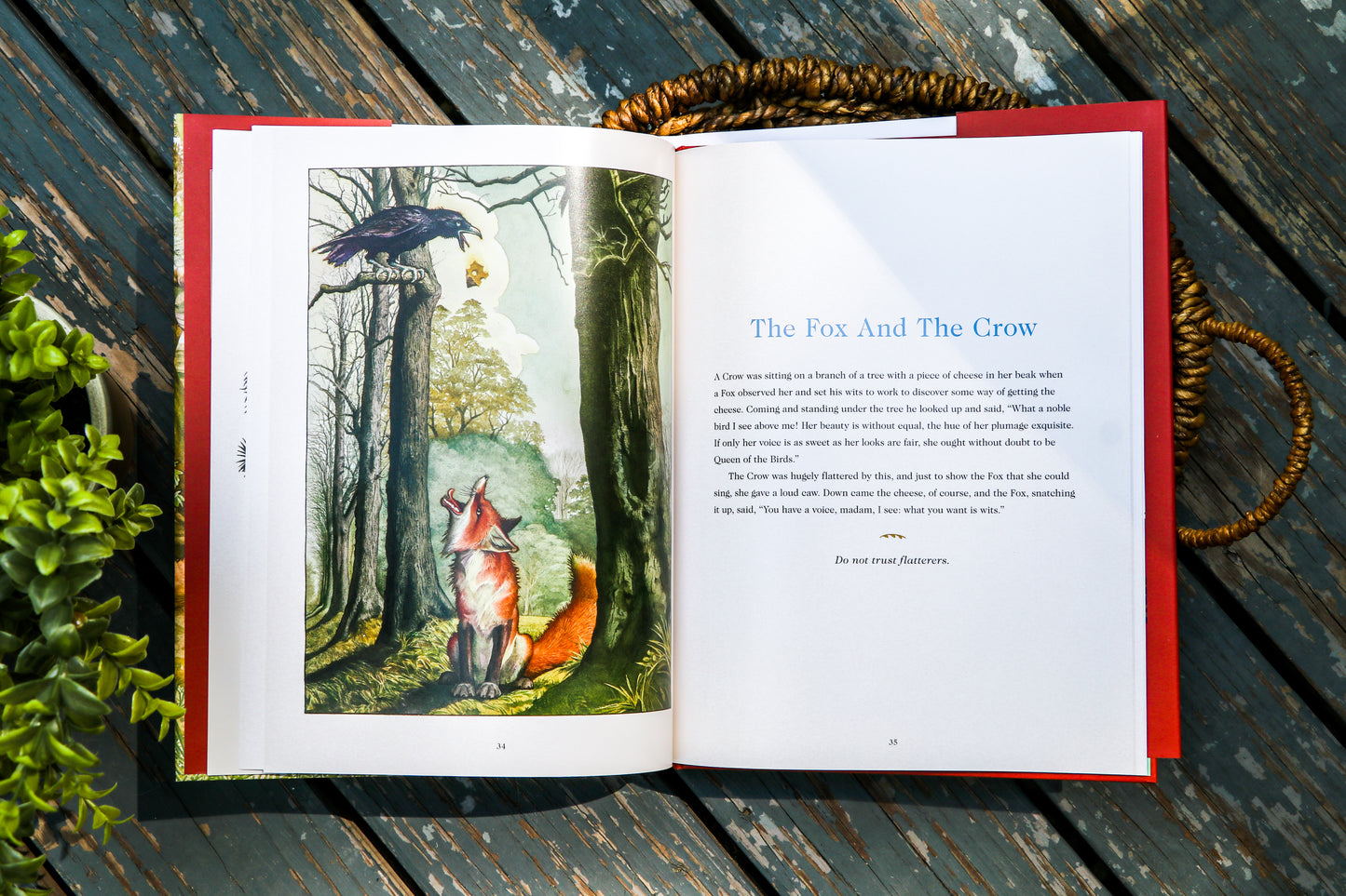 Aesop's Fables Hardcover: The Classic Edition by acclaimed illustrator, Charles Santore
