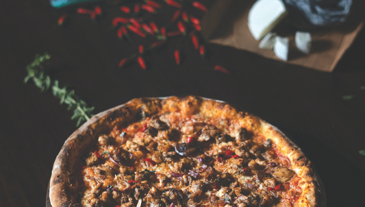 Pizza Boscaiola Recipe (Sausage + Mushrooms)