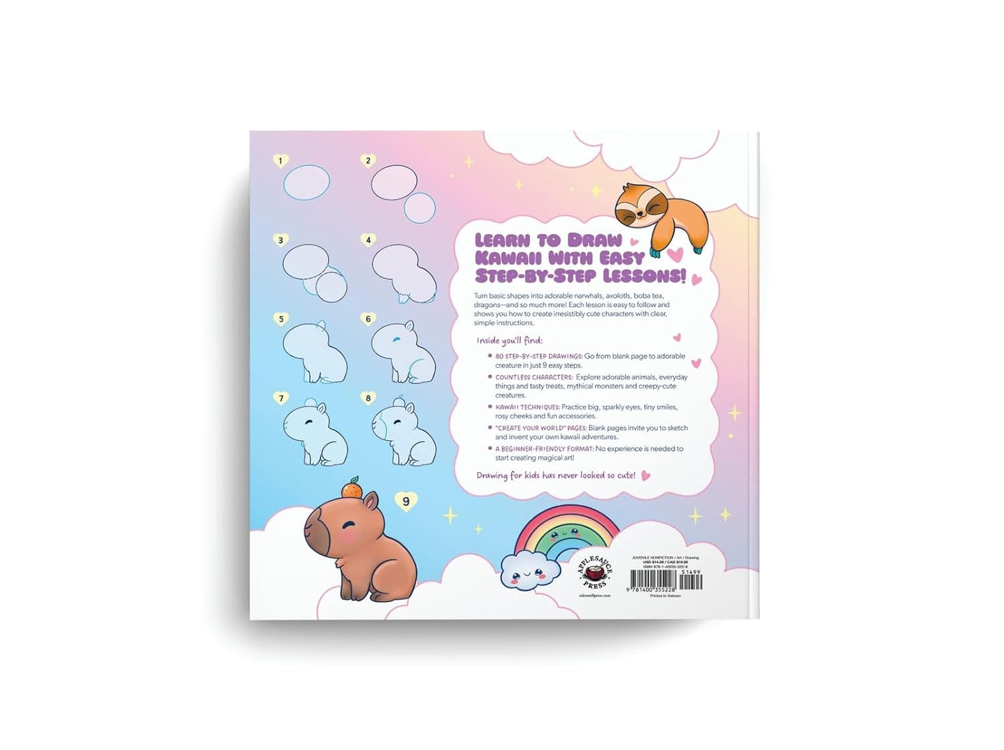 How to Draw Kawaii For Kids: Learn to Draw Cute Creatures, Mythical Monsters & Friends