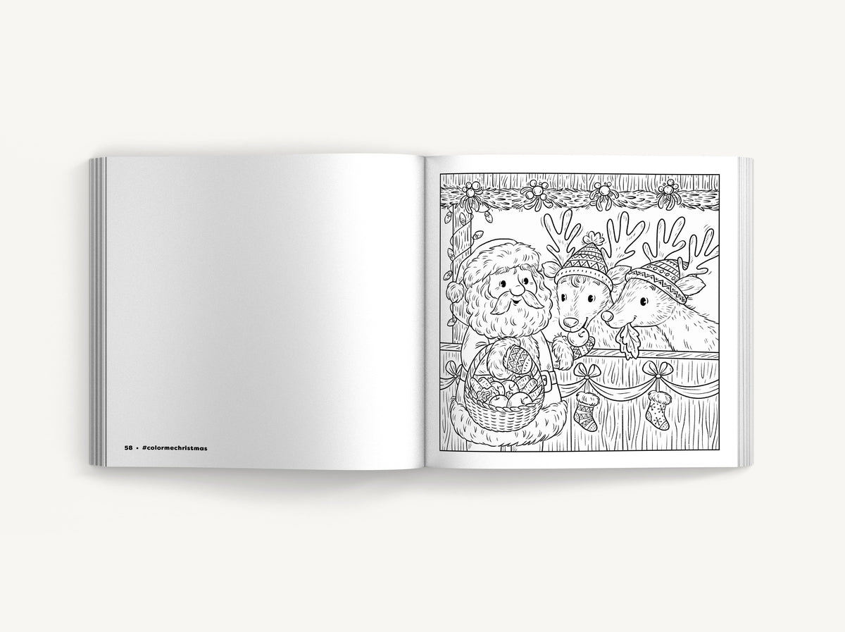 Color Me Christmas (for Kids!): 30 Festive Coloring Pages