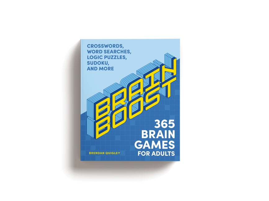 Brain Boost: 365 Brain Games for Adults: Crosswords, Word Searches, Logic Puzzles, Sudoku, and More