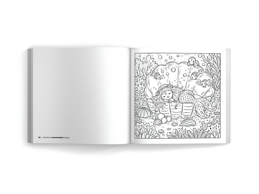 Color Me Mermaids (for Kids!): 30 Magical Coloring Pages