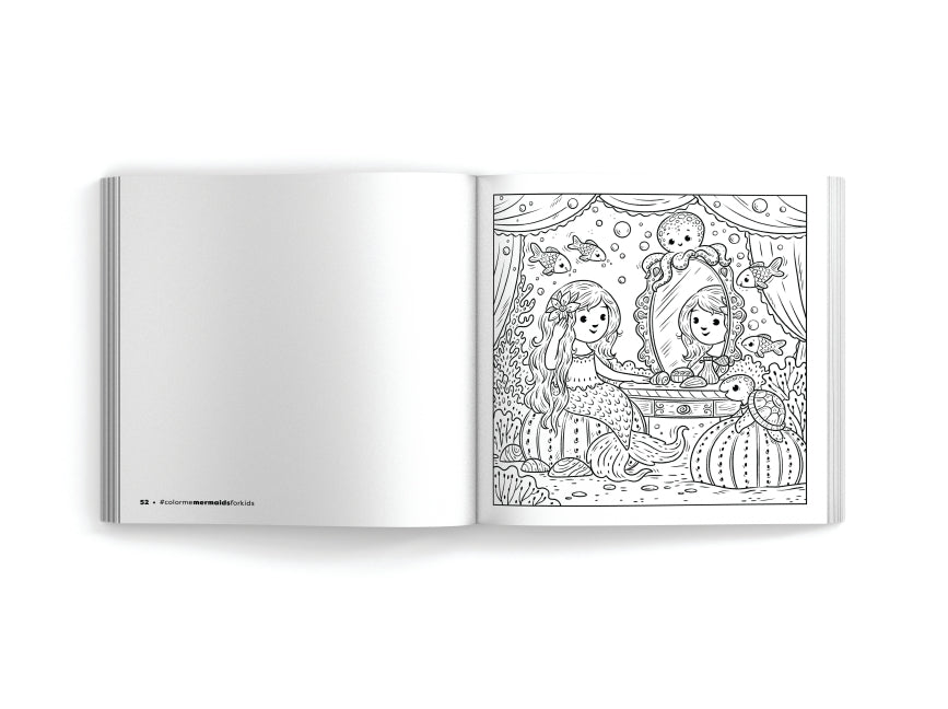 Color Me Mermaids (for Kids!): 30 Magical Coloring Pages