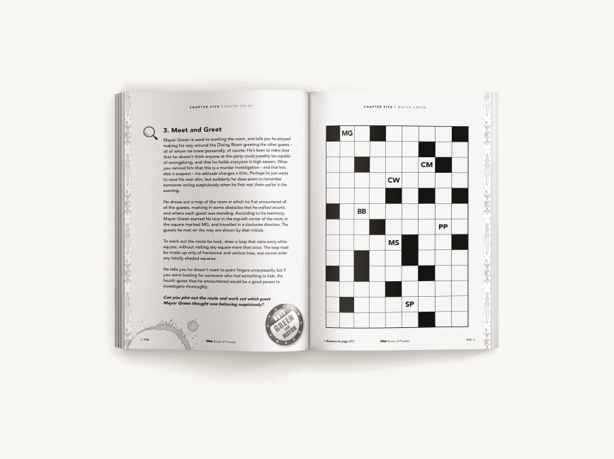 The Official Clue Book of Puzzles: Test Your Detective Skills with over 80 Perplexing Puzzles