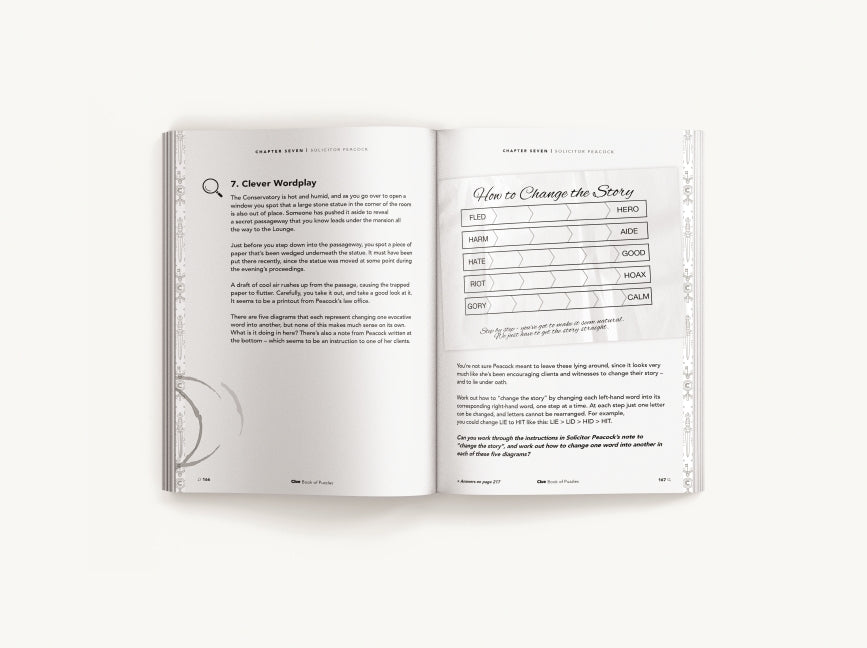 The Official Clue Book of Puzzles: Test Your Detective Skills with over 80 Perplexing Puzzles