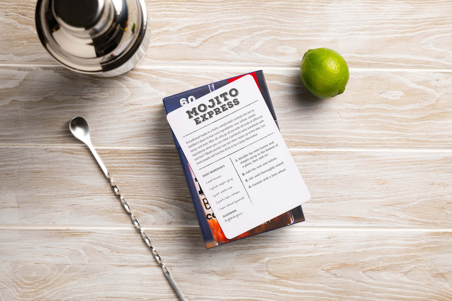 The Home Bartender Cocktail Cards: 60 Cocktails with Four Ingredients or Less