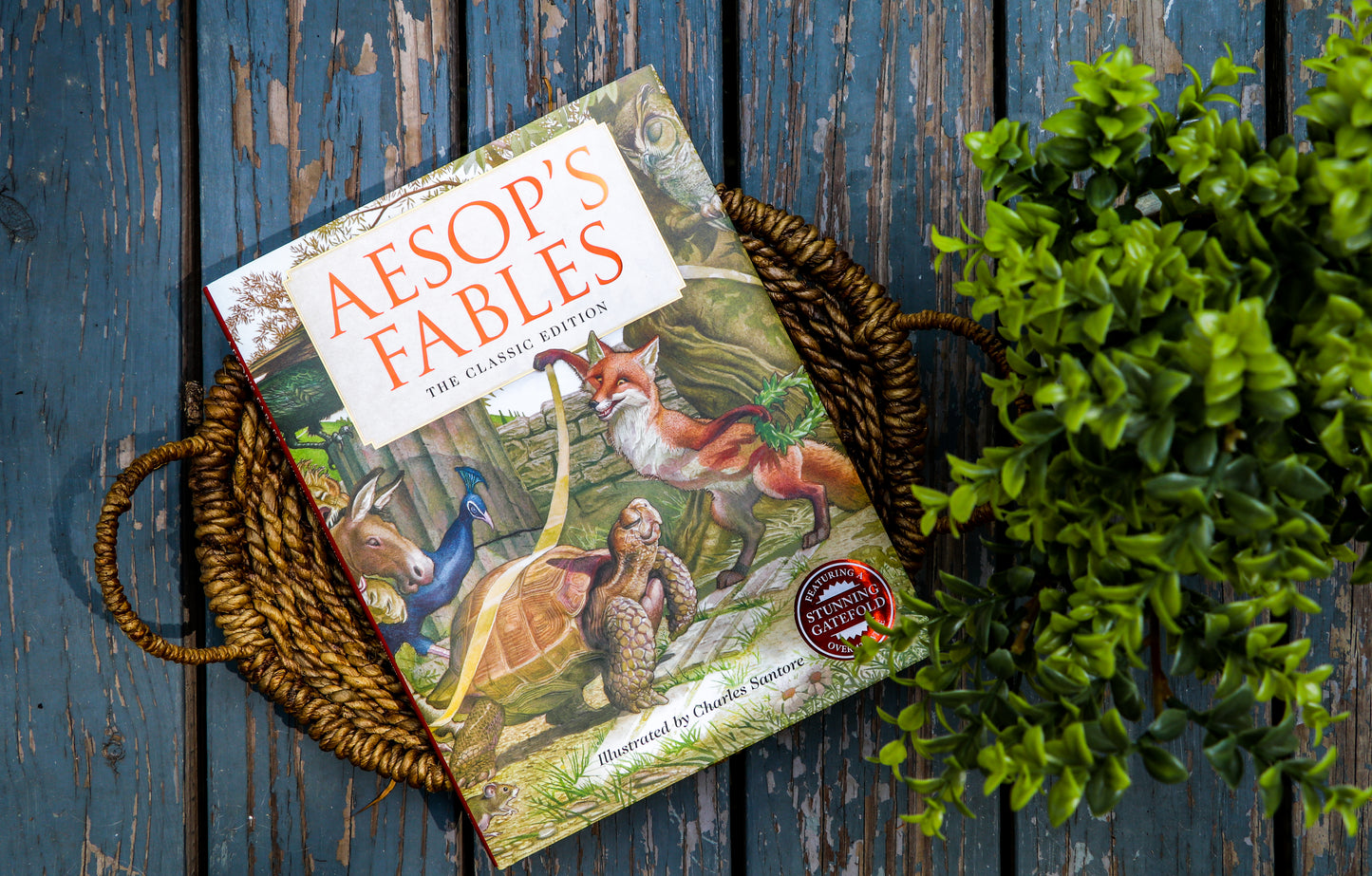 Aesop's Fables Hardcover: The Classic Edition by acclaimed illustrator, Charles Santore