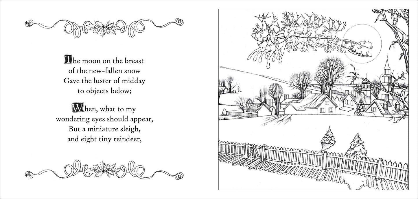 The Night Before Christmas Coloring Book: The Classic Edition, The New York Times Bestseller (Christmas Activities, Gifts for Kids, Family Traditions, Christmas Books)