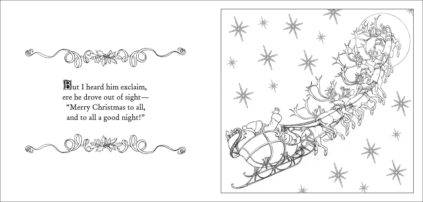 The Night Before Christmas Coloring Book: The Classic Edition, The New York Times Bestseller (Christmas Activities, Gifts for Kids, Family Traditions, Christmas Books)