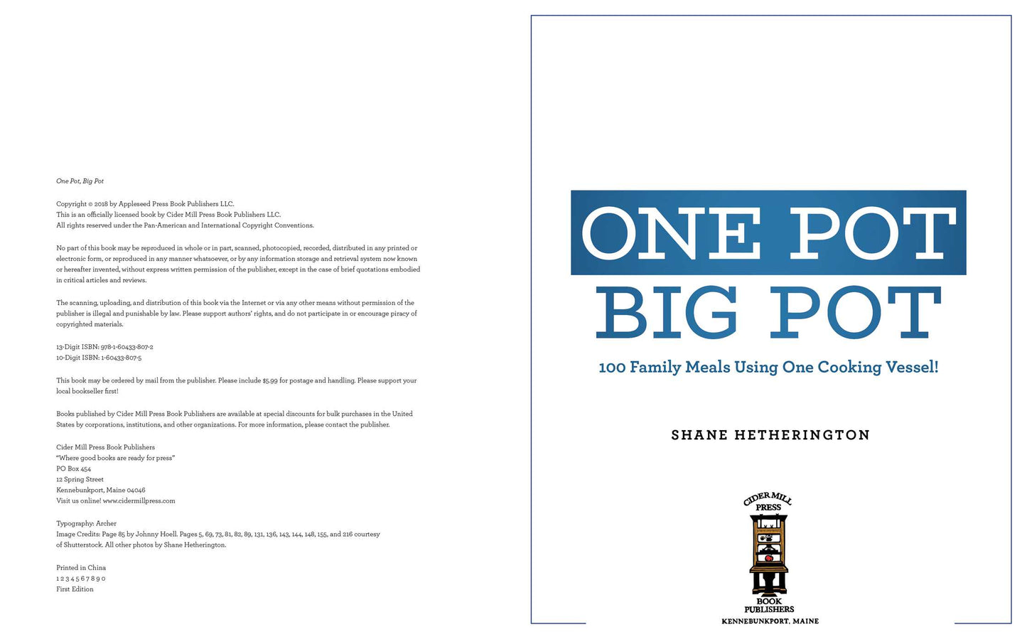 One Pot Big Pot Family Meals: More Than 100 Easy, Family-Sized Recipes Using a Single Vessel