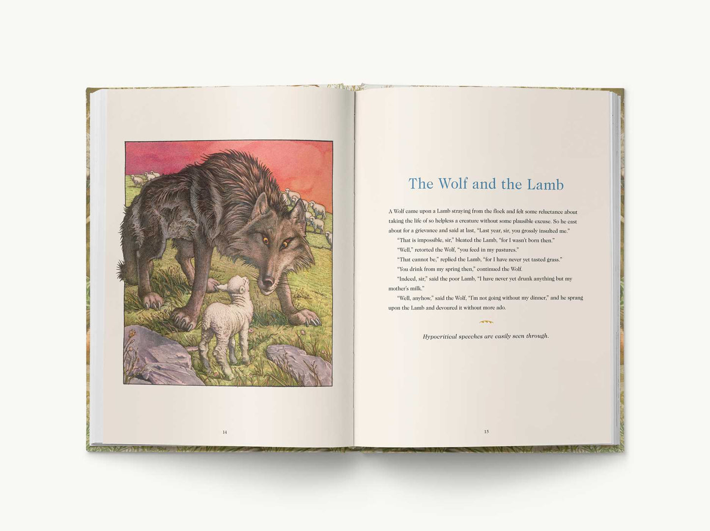 Aesop's Fables Hardcover: The Classic Edition by acclaimed illustrator, Charles Santore
