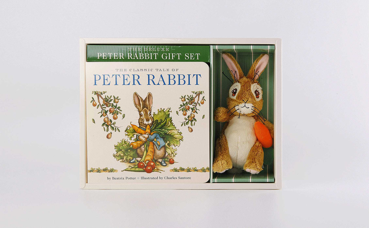 The Peter Rabbit Deluxe Plush Gift Set: The Classic Edition Board Book + Plush Stuffed Animal Toy Rabbit Gift Set