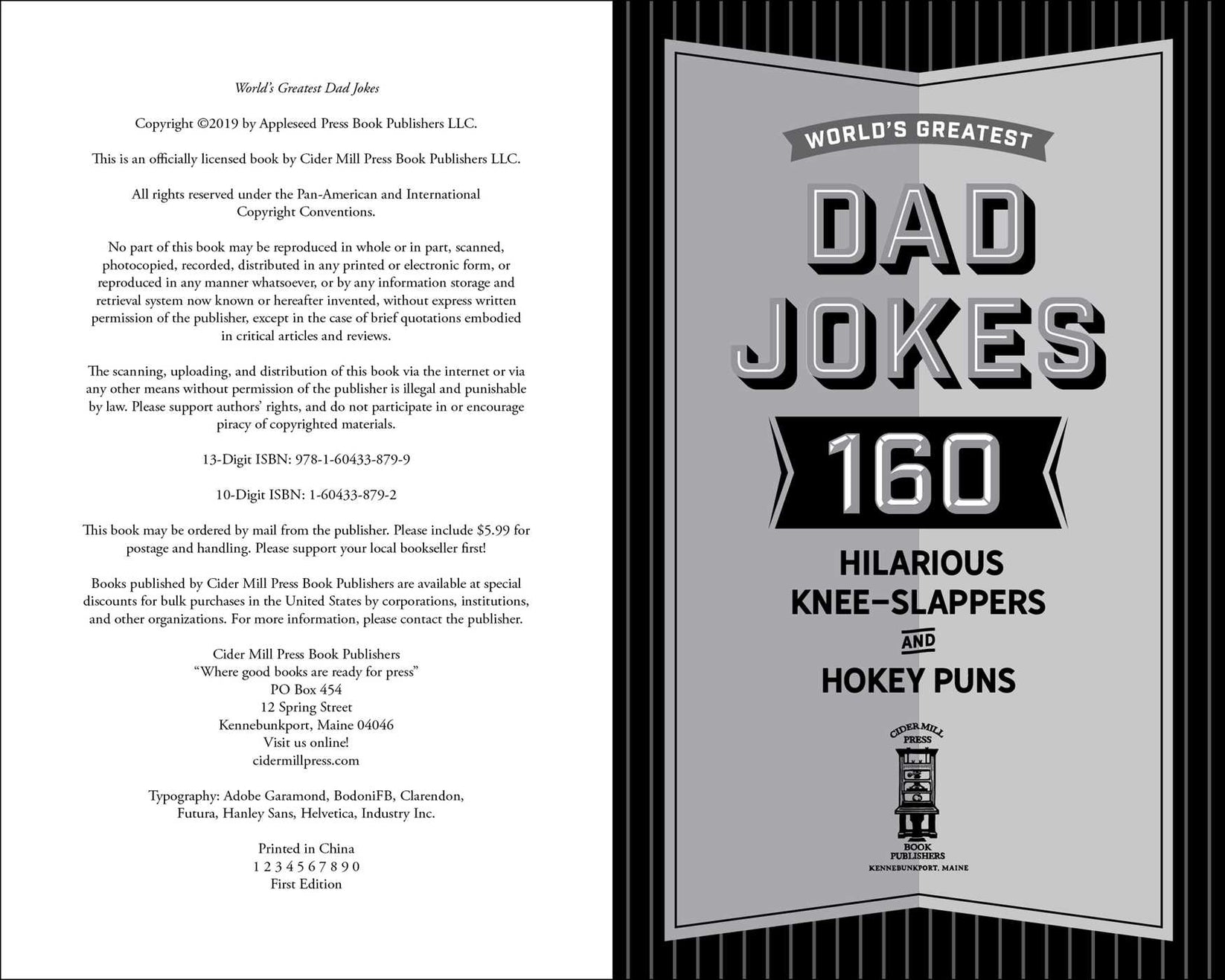 World's Greatest Dad Jokes 160 Hilarious KneeSlappers and Puns Dads Cider Mill Press