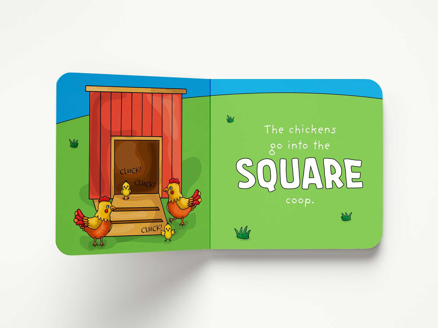 My First Shapes Book: Barnyard Animals: Kids Learn their Shapes with this Educational and Fun Board Book!