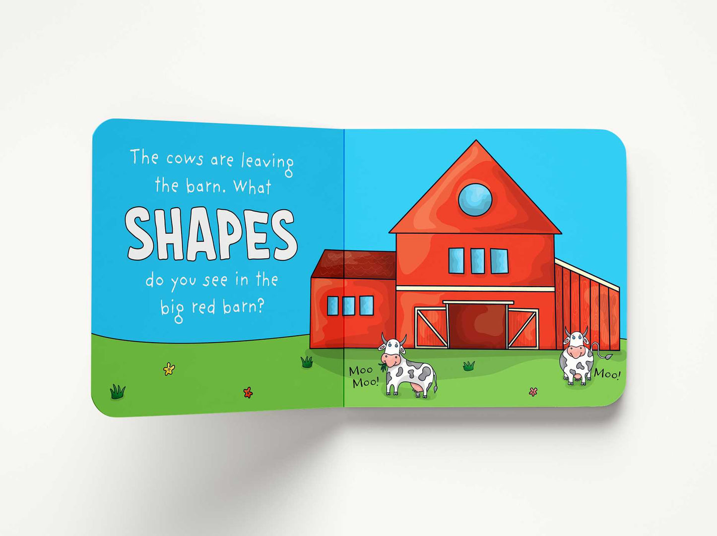 My First Shapes Book: Barnyard Animals: Kids Learn their Shapes with this Educational and Fun Board Book!